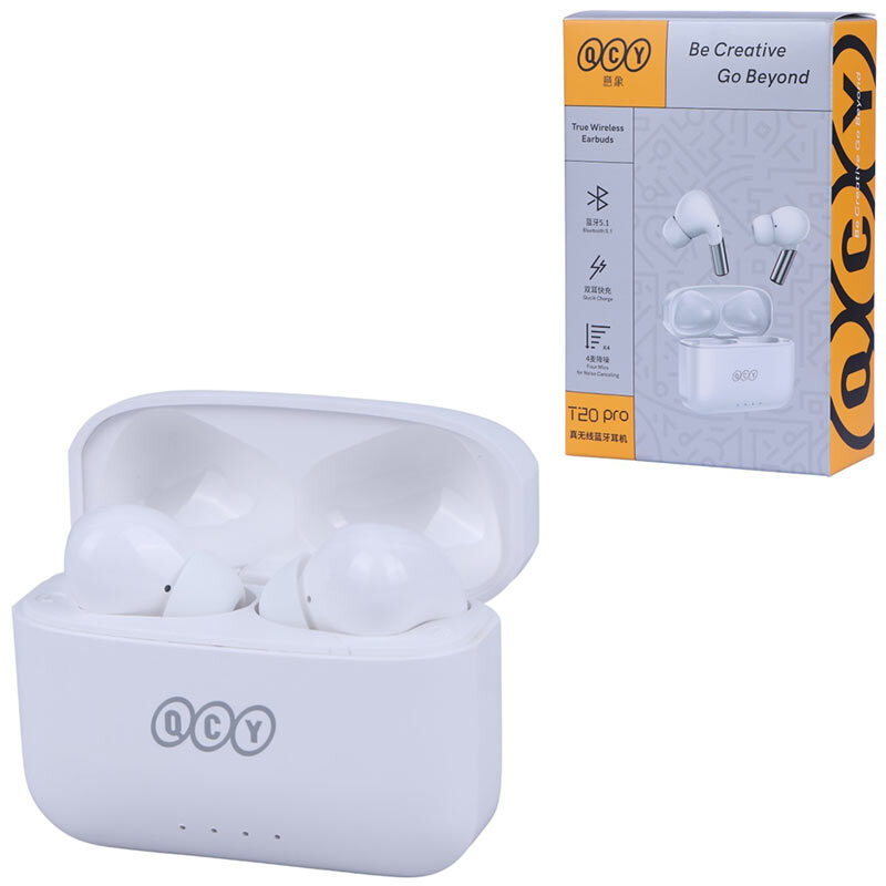 airpods ایرپاد بلوتوثی QCY T20 PRO کیو سی وای اورجینال - تصویر 1