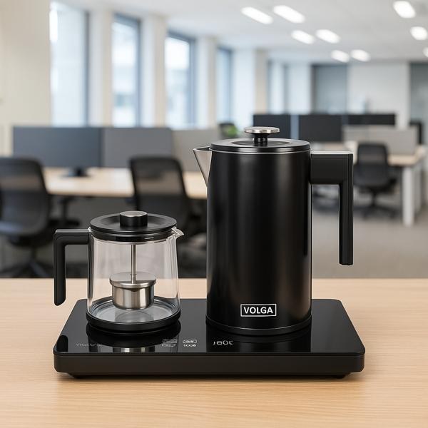 ولگا153 چای ساز صفحه ای کنارهمی ولگا VOLGA مدل 153BLK اورجینال - تصویر 1